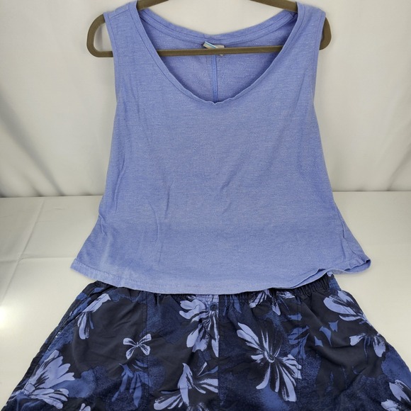 Columbia Pants - Columbia Womens Shorts Set Tank XXL Shorts XL  Blue/Purple Tank Floral Shorts